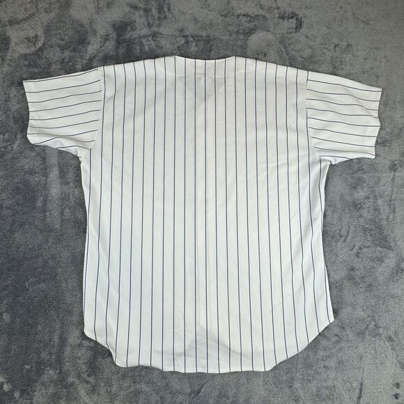 Russell Athletic Baseball Jersey Mens 2XL 52 Pinstripe Made USA Button Up Shirt - Picture 5 of 7